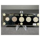 (5) Coin United States Type Nickel Set with 1857