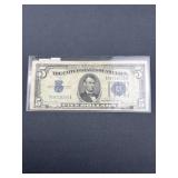 Series 1934D 5 Dollar Silver Certificate