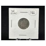1866 3 Cent Nickel