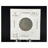 1883 V Nickel with Cents