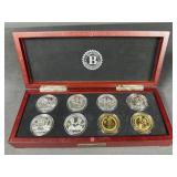 (8) Bradford Exchange Coins (6) Silver plated