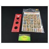 Presidents of the US Stamps and Perot 92 Button