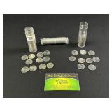 (28) 2005-D BU/1BU Roll 2006-P Nickels Mixed dates