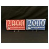 2000 Denver and Philadelphia 3 pc Mint set UNC