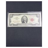 Series 1963 2 Dollar Red Seal Bill