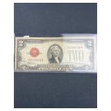 Series 1928D Red Seal 2 Dollar Bill