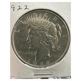 1922 Peace Dollar