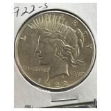 1922-S Peace Dollar