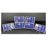 (2) 1999, (2) 2001 & (2) 2002 Proof Clad Quarters