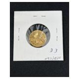 Gold 1928 2 1/2 Dollar Indian