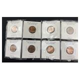 (8) Lincoln Cent 1961D, 1962, 1963D,