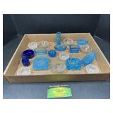 Blue Glass Salt Cellars and more