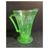 Uranium glass pitcher