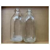 Sunshine glass milk bottles