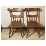 2 Sprague & Carleton Wooden Chairs