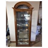 NICE! - Lighted Curio Cabinet w/ Glass Shelves