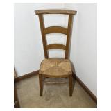 Wooden Chair With Woven Seat