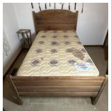 Wooden Twin Bed Frame & Mattress