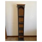 Wooden Narrow Shelf Unit with Storage