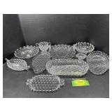 Cut Glass Serving Dishes