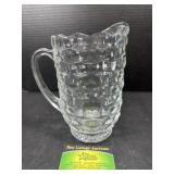 Fostoria Style American clear glass pitcher