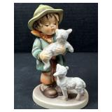 Vintage Hummel Boy with Lambs Figurine