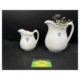 2 Small Syracuse Pitchers