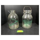 2 Producers Large Glass Jars