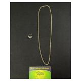 Chain Necklace and Ring