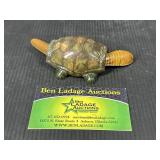 Vintage Turtle Figurine with Movable Head