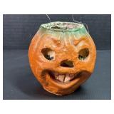 Paper Mache Halloween Jack O Lantern with Insert