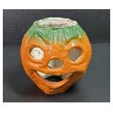 Paper Mache Halloween Jack O Lantern Decoration