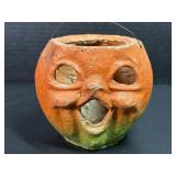 Paper Mache Jack O Lantern Basket "Choir Boy"