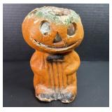 Paper Mache Halloween Jack O Lantern "Pumpkin Man"