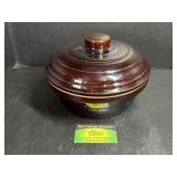 Monmouth Stone Ware Bean Pot Crock with Lid