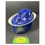 Cast Iron Blue Bunny Roaster