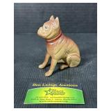 Vintage Cast Iron Seated Bulldog Figurine
