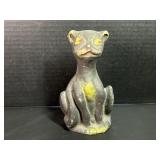 Early Papier-Mï¿½chï¿½ Black Cat Halloween Lantern