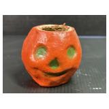Small Paper Mache Halloween Jack O Lantern