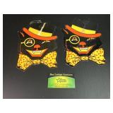 (2) H. E. Luhs Embossed Paper Die Cut Black Cats