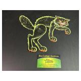 Vintage Cardboard Halloween Black Cat Wall