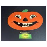 H. E. Luhs Cardboard Halloween Pumpkin