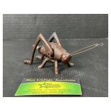 Cast Iron Grasshopper Figurine
