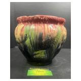 Roseville Style Pottery Multicolor Jardiniere
