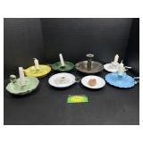 Metal candlestick holders