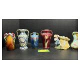 Majolica Vases & Figural Pottery