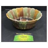Antique Majolica Fluted Bowl