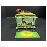 Austrian Majolica tobacco jar