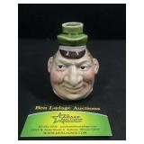 Toby Vintage glazed pottery face decanter