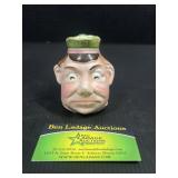 Toby Vintage glazed pottery face pitcher